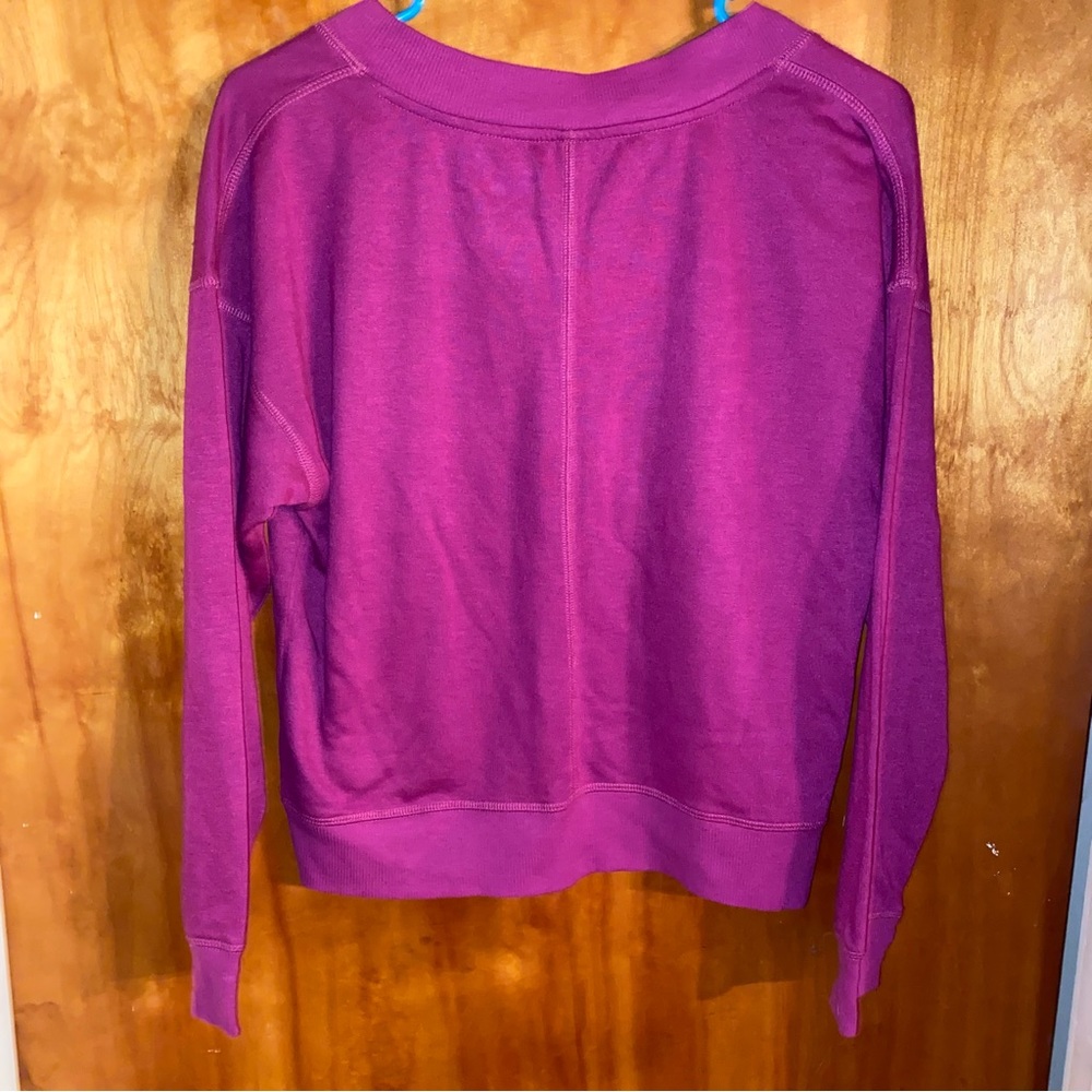 Disney Princess Cropped Oversized Sweatshirt Magenta Pink Prep SIZE SMALL - Picture 5 of 5